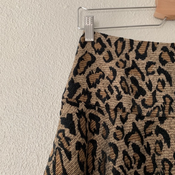Free People Chenille Cheetah Skirt - Picture 4 of 7